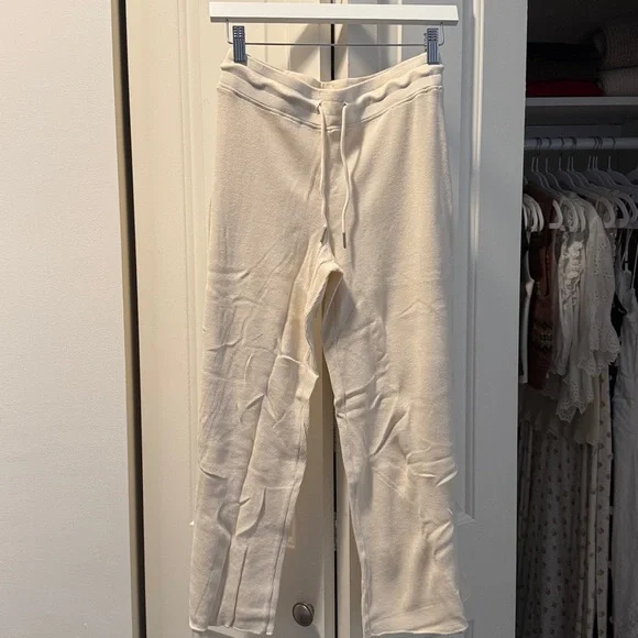 MATE The Label Thermal Crop Pant in Bone - Picture 3 of 3